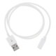 thumbnail image 2 of Cable de carga de cable magnético usb de 2.0 a 4 pines para pulsera reloj inteligente blanco, 2 of 5
