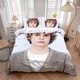 thumbnail image 1 of 3pcs Actor E-Evan P-Peters Fashion Hot Printed Pattern Bedding Set, 1 of 5