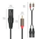 thumbnail image 3 of Cable Audio 2 Xlr Plug M A 2 Rca Profesional 1,5 Metros, 3 of 5