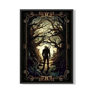 Creango - Cuadro Poster Enmarcado The Witcher Decorativo