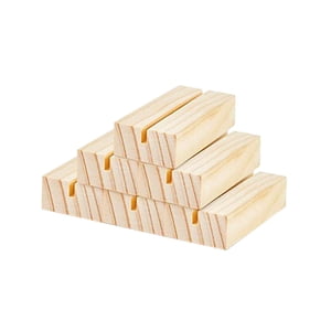 Bothyi - 6X Base De Soporte Para Corona Decoración De Boda Suministros De Bricolaje Para Colección De Mesa Color Madera