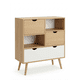 thumbnail image 5 of Cómoda Cajonera LagoMuebles 80cm Nórdica 3 Cajones, 5 of 6
