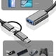 thumbnail image 2 of Adaptador 2 en 1 Adaptador Android Type-C Multi-Interfaz en Compatibilidad universal, 2 of 5
