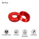 thumbnail image 3 of Uxcell M3 Arandelas Cónicas Avellanadas de 0.12" de Aluminio para Tornillo RC 60 Piezas Rojo, 3 of 6