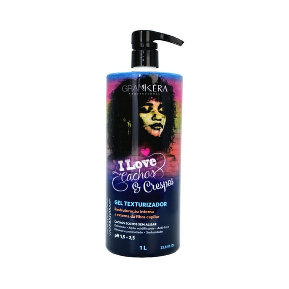 Gel Texturizador I Love Cachos y Crespos GranKéra Profissional 1 Lt