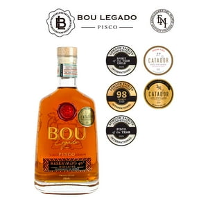 Pisco Bou Legado Roble 40º 750 Ml