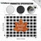 thumbnail image 1 of 1pc Thanksgiving Doormat Front Door Rugs Hello Fall Maple Leaf Black Buffalo Plaid Door Mat Non-Slip Carpet Bath Mats For Home RV Halloween Decoration, 1 of 2
