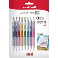 Faber Castell - Lápices Gel Uniball Retráctiles Signo 207F X8 Colores