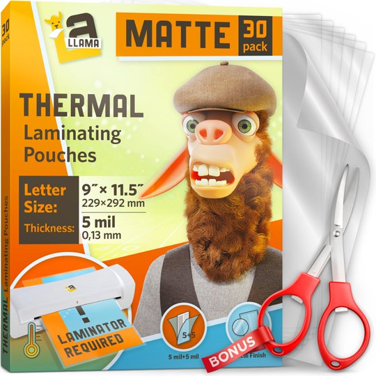 Sobres De Laminado La Llama 23 × 29 cm 5 mil Mate 30 uds