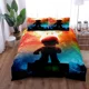 thumbnail image 1 of Painted World Kids Duvet Cover Set Double Bed Linen Set Bed Sheets, 1 of 5