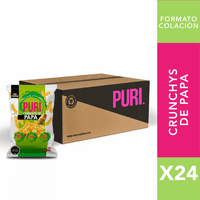 Puri Snacks - Pack Colaciones Puri Crunchy Papa 22Gr. / Caja 24 Un