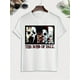 thumbnail image 3 of Scary Pattern Graphic Print Men's Creative Top, Casual Short Sleeve Crew Neck T-shirt, Men's Clothing For Summer Outdoor, 3 of 3