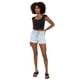 thumbnail image 1 of Short Mujer Bota Doblada Roturas Azul Claro Corona, 1 of 5