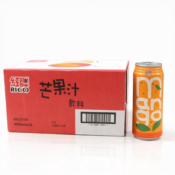 Que Rico Mango Bebida Sabor Mango Marca Rico 490 ml * 24 Latas | Lider