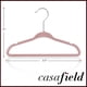 thumbnail image 5 of Perchas para bebés Casafield Velvet, 50 unidades, tamaño 11, color rosa claro, 5 of 7