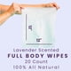 thumbnail image 2 of Body Wipes HyperGo XL 12x12 para limpieza corporal completa sin enjuague, 2 of 9