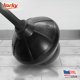 thumbnail image 4 of Desatascador y Soporte para Inodoro Korky Gris y Dorado Cepillado 98GG, 4 of 5