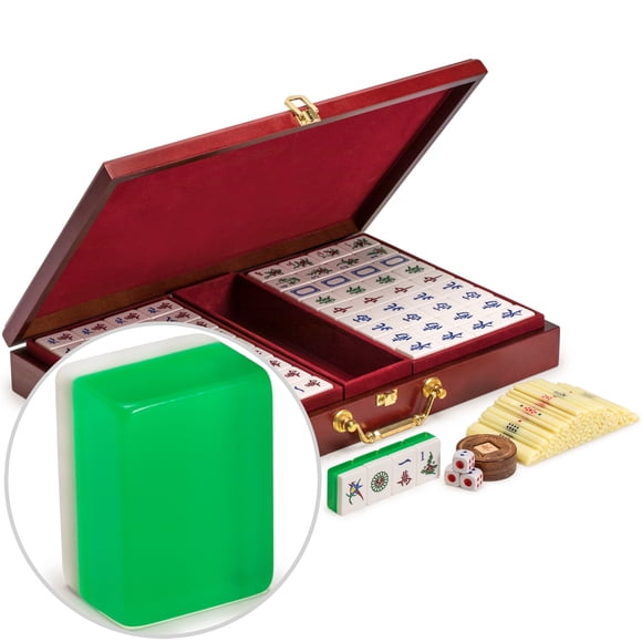 Juego De Mahjong Chino Esmeralda Con 148 Fichas
