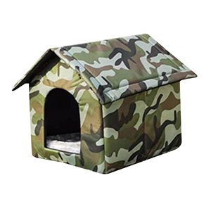 Ioensy - Gatos Salvajes Al Aire Libre Casa Cálida Tienda Impermeable Refugio Para Gatos Callejeros Gruesos 35Cmx30Cmx35Cm