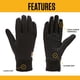 thumbnail image 3 of Guantes Carhartt GF0832-M Forro de Polar Elástico Azul Marino Medianos, 3 of 5
