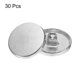 thumbnail image 3 of Uxcell 30 piezas 28L Botones de costura redondos planos de metal 18mm Botón de repuesto de aleación para traje de hombre y mujer Abrigo de lana Camisa Pantalones Artesanías de costura, Tono plateado, 3 of 7