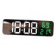 thumbnail image 3 of Despertador Pantalla LED 12/24H Reloj Digital Para Sala De Estudio Hogar Interior Verde, 3 of 5