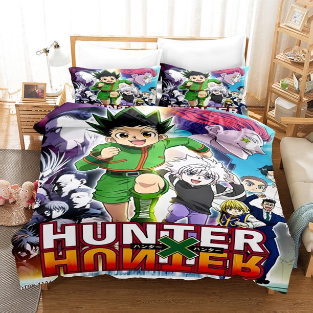 My_Hero_Academia 3 Pcs Comforter Set with 2 Pillowcases,My_Hero_Academia Bedding Set Sheet Set for Kids Adults,All Season Lightweight