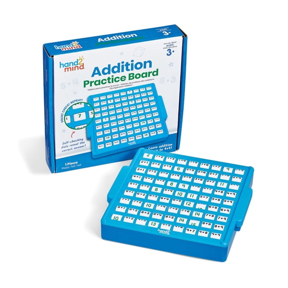 Tablero de práctica de adición hand2mind Math Facts Games Kids