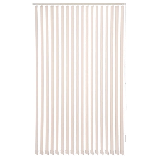 Cortina Vertical Sunscreen Beige 230 cm de Alto x Ancho a Elección para Sala, Living, Oficina o Escritorio (145 cm de Ancho x 230 cm de Alto)
