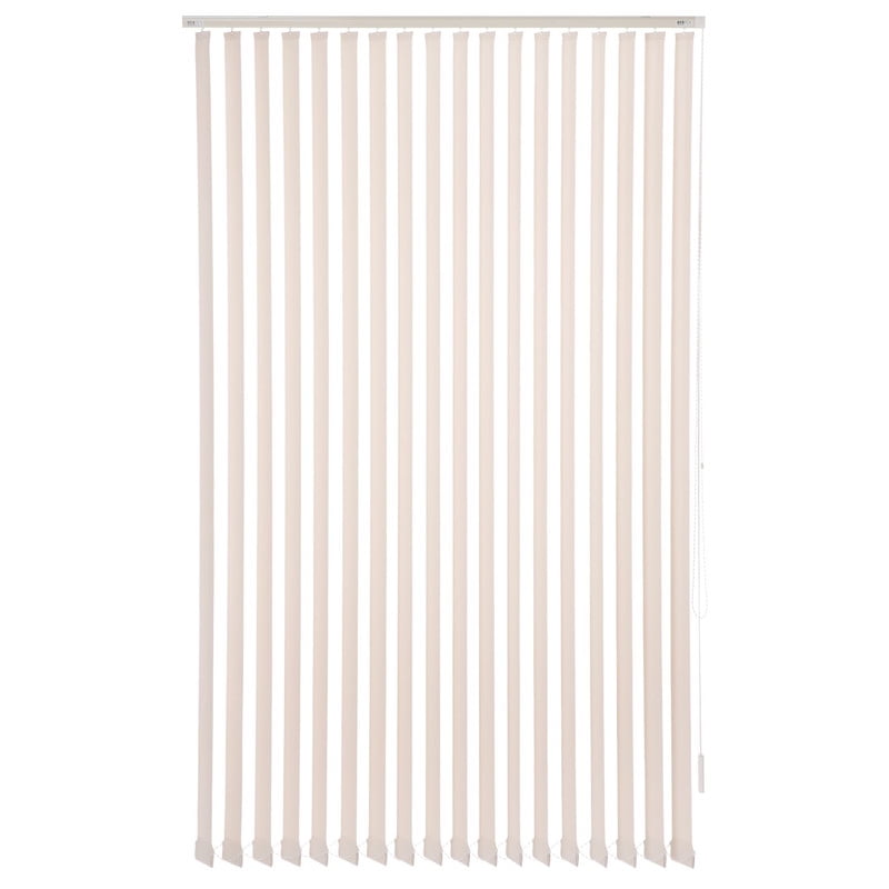 Bertex - Cortina Vertical Sunscreen Beige 230 Cm De Alto X Ancho A Elección Para Sala, Living, Oficina O Escritorio (145 Cm De Ancho X 230 Cm De Alto)