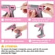 thumbnail image 3 of Pistola de pegamento termofusible inalámbrica WORKPRO rosa de 7,2 V con 20 barras de pegamento, 3 of 3