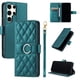 thumbnail image 3 of Funda Acolchada con Anilla y Correa para Samsung Galaxy S25 Ultra Slots para Tarjetas Verde, 3 of 5