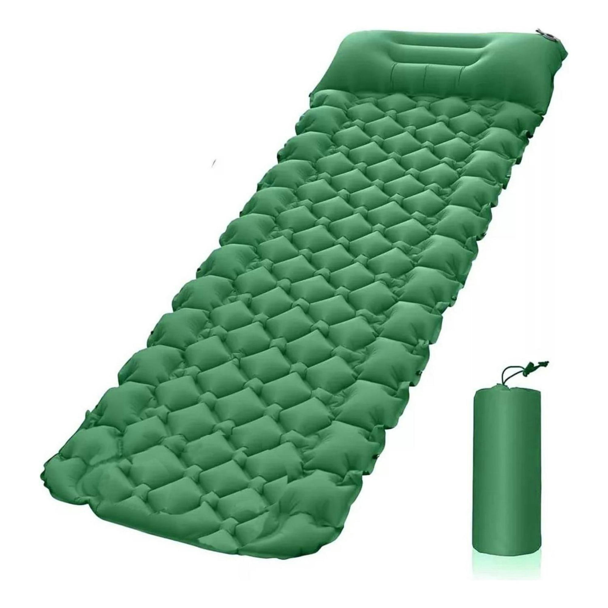 Yep - Colchon Inflable Plegable Para Camping Outdoor Verde