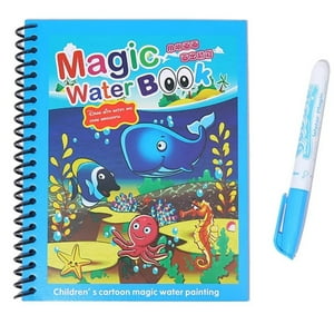 Clickdescuento - Libro Para Colorear Al Agua Animales Montessori Verde