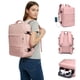 thumbnail image 1 of Mochila de Viaje Multiuso 35L para Laptop 15.6”, Mochila Escolar Impermeable Color Rosa, Gran Capacidad con Compartimento para Portátil, Diseño Liso para Universidad, Trabajo y Viajes, 1 of 6