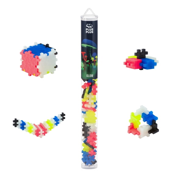 Building Blocks PLUS PLUS de 70 piezas que brillan en la oscuridad