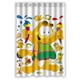 thumbnail image 1 of Cortina de ducha con dibujos animados de Garfield, juego de cortina de baño con ganchos, tamaño 48 x 72 pulgadas, 1 of 3