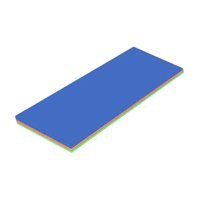 Ioensy - Estera Flotante De Agua Para Piscina, Balsa Flotante Para Fiesta, Piscina, Azul, Naranja, Verde