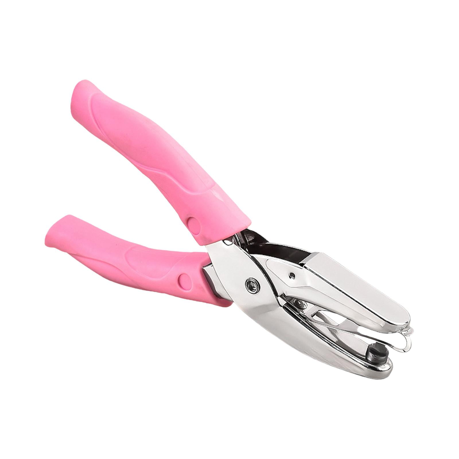 Magideal - Perforadora De Papel, Alicates Perforadores, Perforadora De Papel Manual De Alta Resistencia, Perforadora De Papel De Un Solo Orificio Para Papelería, Gran Agujero Redondo