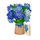 thumbnail image 4 of Tarjetas Del Día De San Valentín Tarjeta De Ramo De Flores 3d Para Amigos Familia Acción De Gracias Azul, 4 of 5
