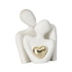 thumbnail image 4 of Mini estatua de pareja escultura abstracta decoración del hogar escultura de pareja de cerámica para el día de San Valentín sala de estar cumpleaños a Blanco, 4 of 5