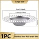 thumbnail image 1 of 1pc Shower Drain Hair Catcher, Stainless Steel Floor Drain, Anti Blocking Drain Stopper, Sewer Bathtub Hair Cleaning Collection Filter, Bathroom Accessories, 1 of 4