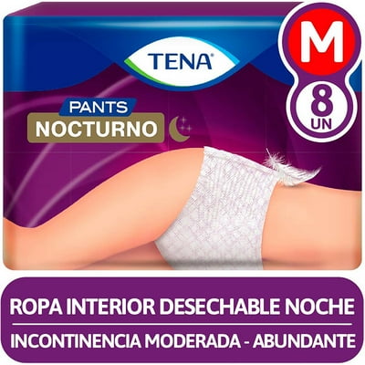 Ropa Interior Desechable Nocturno 8 Un Tena