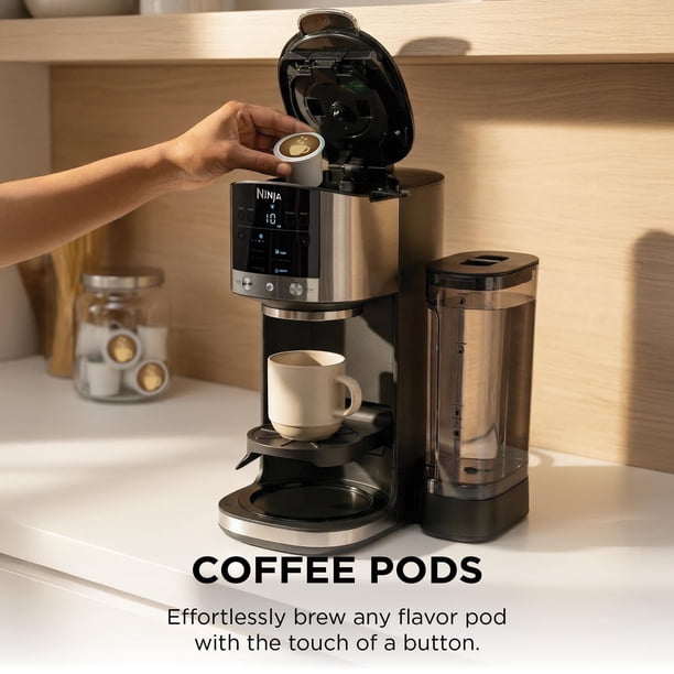 Cafetera Ninja DualBrew GP161 con jarra de acero inoxidable para