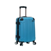 Rueda Giratoria Rígida Luggage Rockland London De 20 Pulgadas, Color Turquesa