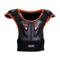 Magideal - Chaleco De Motocicleta De Pecho Ropa De Protección Reflectante Chaqueta Protectora De Ciclismo Para Esquí, Equitación, Juventud, , Naranja S
