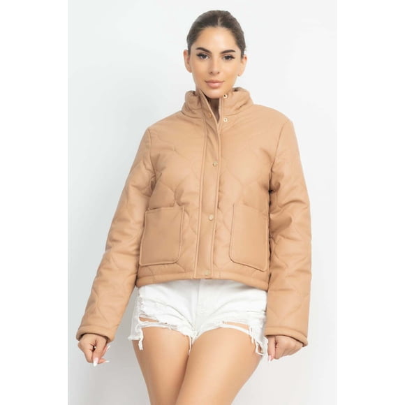 Chaqueta Acolchada Mkfashionsclothing Taupe S