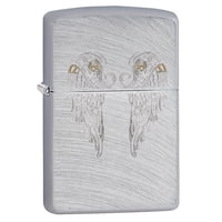 Arco Cromado Con Alas De Ángel Zippo Más Ligero