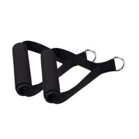 Magideal - 1 Par De Manijas De Banda De Resistencia, Empuñaduras De Fijación Para Máquina De Cable, Manijas De Cable, Anillos En D, Manija De Correa De Ejercicio
