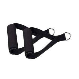 Magideal - 1 Par De Manijas De Banda De Resistencia, Empuñaduras De Fijación Para Máquina De Cable, Manijas De Cable, Anillos En D, Manija De Correa De Ejercicio